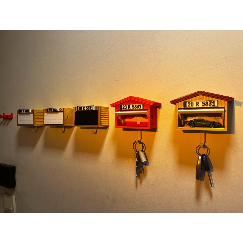 Mini Garage Key Holder – With a Surprise Under the Roof